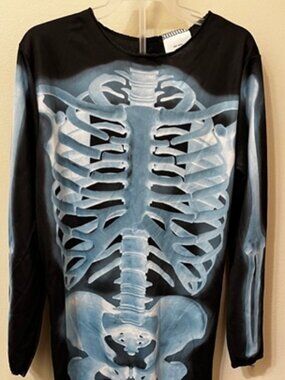 Hyde and Eek! Boutique Kids Black X-Ray Skeleton Jumpsuit Size Small